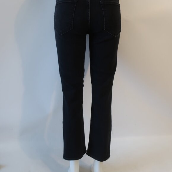 Women Mother Black Deep End Wash The Midrise Dazzler Ankle Denim Jeans 31 - Picture 10 of 13